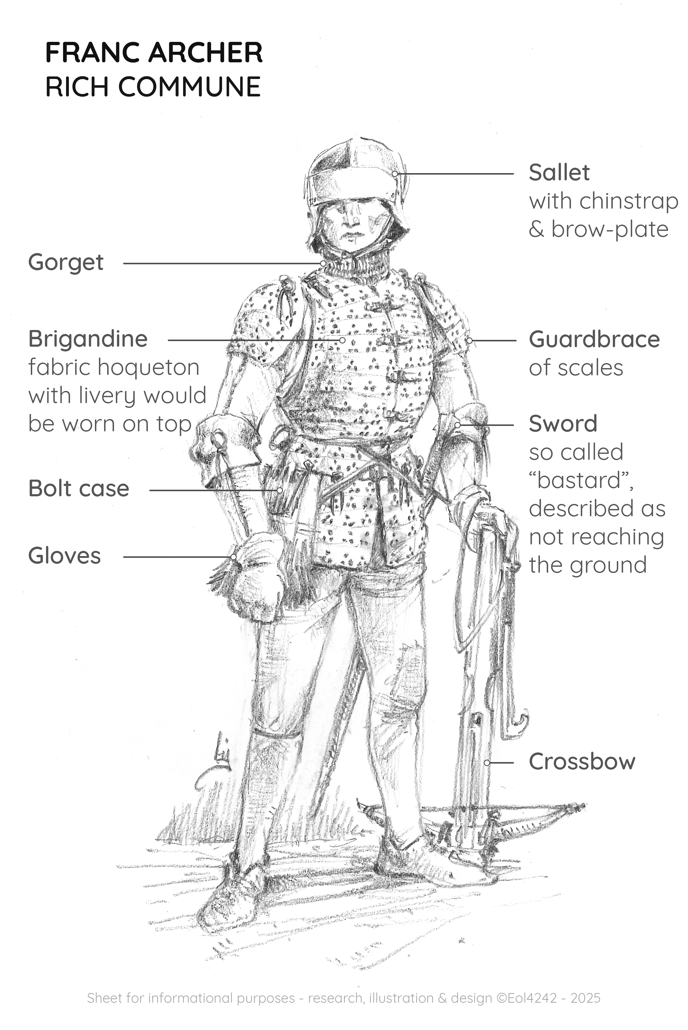 Franc archer in armour